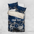 Personalized Geelong Cats Bedding Set Aboriginal Dot Painting Graffiti Style