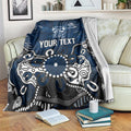 Personalized Geelong Cats Blanket Aboriginal Dot Painting Graffiti Style