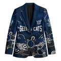 Personalized Geelong Cats Blazer Aboriginal Dot Painting Graffiti Style