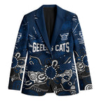 Personalized Geelong Cats Blazer Aboriginal Dot Painting Graffiti Style