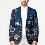 Personalized Geelong Cats Blazer Aboriginal Dot Painting Graffiti Style