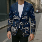 Personalized Geelong Cats Blazer Aboriginal Dot Painting Graffiti Style