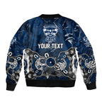 Personalized Geelong Cats Bomber Jacket Aboriginal Dot Painting Graffiti Style