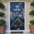 Personalized Geelong Cats Door Cover Aboriginal Dot Painting Graffiti Style