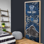 Personalized Geelong Cats Door Cover Aboriginal Dot Painting Graffiti Style