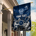 Personalized Geelong Cats Garden Flag Aboriginal Dot Painting Graffiti Style