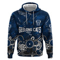 Personalized Geelong Cats Hoodie Aboriginal Dot Painting Graffiti Style