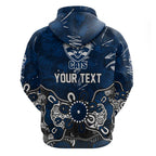 Personalized Geelong Cats Hoodie Aboriginal Dot Painting Graffiti Style
