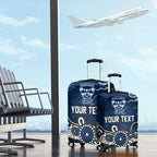 Personalized Geelong Cats Luggage Cover Aboriginal Dot Painting Graffiti Style