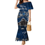 Personalized Geelong Cats Mermaid Dress Aboriginal Dot Painting Graffiti Style