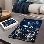 Personalized Geelong Cats Puzzle Aboriginal Dot Painting Graffiti Style