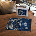 Personalized Geelong Cats Puzzle Aboriginal Dot Painting Graffiti Style