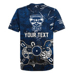 Personalized Geelong Cats Rugby Jersey Aboriginal Dot Painting Graffiti Style