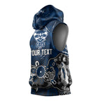 Personalized Geelong Cats Sleeveless Hoodie Aboriginal Dot Painting Graffiti Style