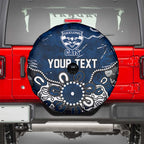 Personalized Geelong Cats Spare Tire Cover Aboriginal Dot Painting Graffiti Style
