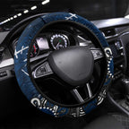 Geelong Cats Steering Wheel Cover Aboriginal Dot Painting Graffiti Style