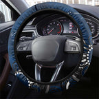 Geelong Cats Steering Wheel Cover Aboriginal Dot Painting Graffiti Style