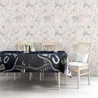 Personalized Geelong Cats Tablecloth Aboriginal Dot Painting Graffiti Style