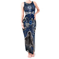 Personalized Geelong Cats Tank Maxi Dress Aboriginal Dot Painting Graffiti Style