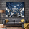 Personalized Geelong Cats Tapestry Aboriginal Dot Painting Graffiti Style