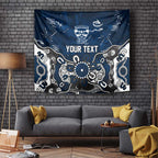 Personalized Geelong Cats Tapestry Aboriginal Dot Painting Graffiti Style