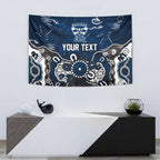 Personalized Geelong Cats Tapestry Aboriginal Dot Painting Graffiti Style