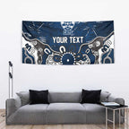 Personalized Geelong Cats Tapestry Aboriginal Dot Painting Graffiti Style