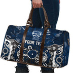 Personalized Geelong Cats Travel Bag Aboriginal Dot Painting Graffiti Style