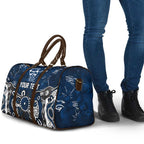 Personalized Geelong Cats Travel Bag Aboriginal Dot Painting Graffiti Style