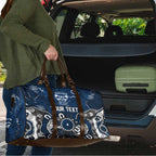 Personalized Geelong Cats Travel Bag Aboriginal Dot Painting Graffiti Style