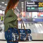 Personalized Geelong Cats Travel Bag Aboriginal Dot Painting Graffiti Style
