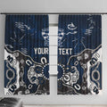 Personalized Geelong Cats Window Curtain Aboriginal Dot Painting Graffiti Style