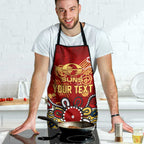 Personalized Gold Coast Suns Apron Aboriginal Dot Painting Graffiti Style