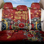 Personalized Gold Coast Suns Back Car Seat Cover Aboriginal Dot Painting Graffiti Style