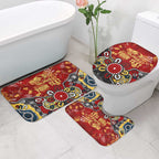 Personalized Gold Coast Suns Bathroom Set Aboriginal Dot Painting Graffiti Style