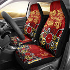 Personalized Gold Coast Suns Car Seat Cover Aboriginal Dot Painting Graffiti Style