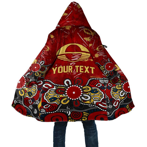 Personalized Gold Coast Suns Cloak Aboriginal Dot Painting Graffiti Style