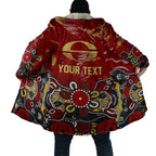 Personalized Gold Coast Suns Cloak Aboriginal Dot Painting Graffiti Style