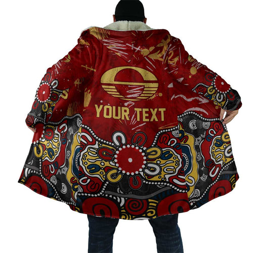 Personalized Gold Coast Suns Cloak Aboriginal Dot Painting Graffiti Style