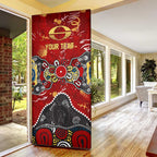Personalized Gold Coast Suns Door Cover Aboriginal Dot Painting Graffiti Style