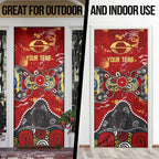 Personalized Gold Coast Suns Door Cover Aboriginal Dot Painting Graffiti Style