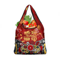 Personalized Gold Coast Suns Grocery Bag Aboriginal Dot Painting Graffiti Style