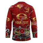 Personalized Gold Coast Suns Hockey Jersey Aboriginal Dot Painting Graffiti Style