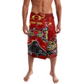 Personalized Gold Coast Suns Lavalava Aboriginal Dot Painting Graffiti Style