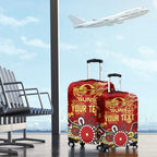 Personalized Gold Coast Suns Luggage Cover Aboriginal Dot Painting Graffiti Style