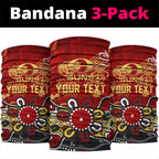 Personalized Gold Coast Suns Neck Gaiter Aboriginal Dot Painting Graffiti Style