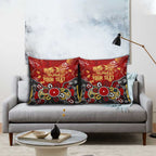 Personalized Gold Coast Suns Pillow Cover Aboriginal Dot Painting Graffiti Style