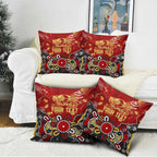 Personalized Gold Coast Suns Pillow Cover Aboriginal Dot Painting Graffiti Style