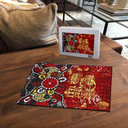 Personalized Gold Coast Suns Puzzle Aboriginal Dot Painting Graffiti Style
