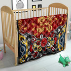 Personalized Gold Coast Suns Quilt Aboriginal Dot Painting Graffiti Style